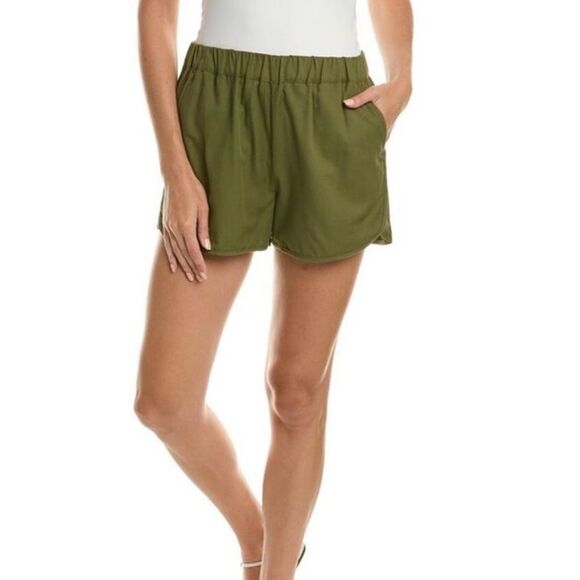 Madewell Olive Green Pull On Shorts. Size Small. - Picture 1 of 14